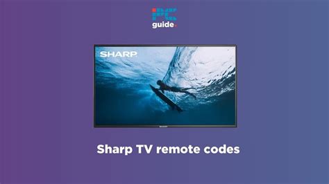 Sharp TV Remote Codes + Streamlined Programming.